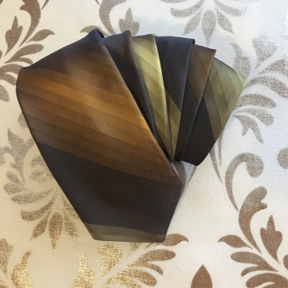 Tie Olive and Brown same day shipping 52 inches